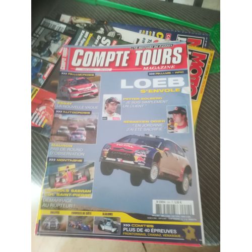 Compte Tours 244 De 2010 Solberg,Ogier,Lyon Charbonnieres,Causses,Gc10 Silhouette,Toma,Giraglia