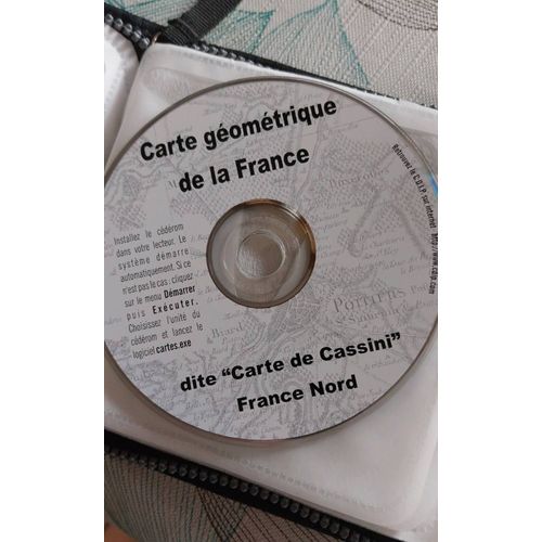Cd-Rom Carte Géométrique De La France. France Nord. Carte De Cassini