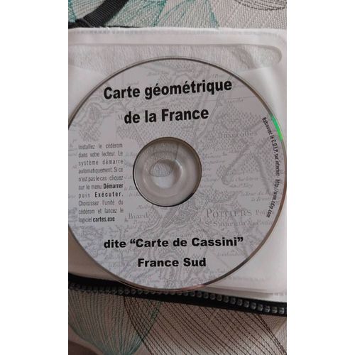 Cd-Rom Carte Géométrique De La France. France Sud. Carte De Cassini