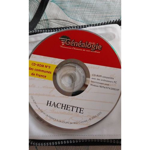 Cd-Rom Généalogie Facile. Hachette . N°3
