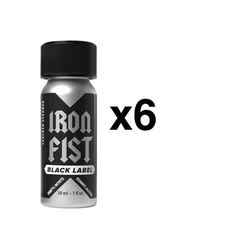 Poppers Iron Fist Black Label 30 Ml Lot De 6 Flacons