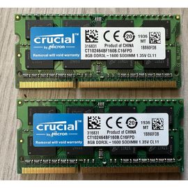 Crucial 8GB DDR3L-1600 SODIMM