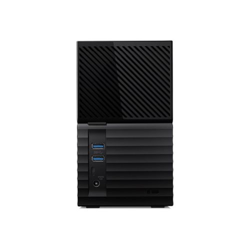 WD My Book Duo WDBFBE0440JBK - Disque dur - chiffré - 44 To - externe (de bureau) - USB 3.2 Gen 1 - AES 256 bits