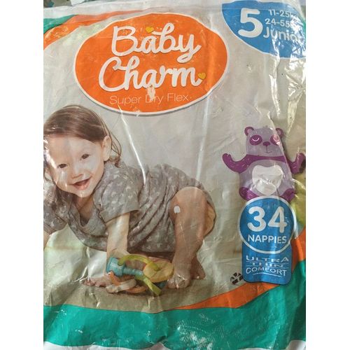 30 Couches Bebe Baby Charm N°5 - Junior - 11/25 Kg