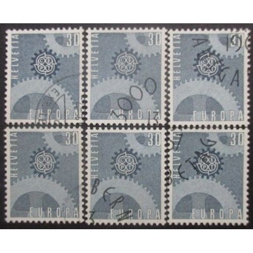 Suisse N°783 X 6 Oblitéré