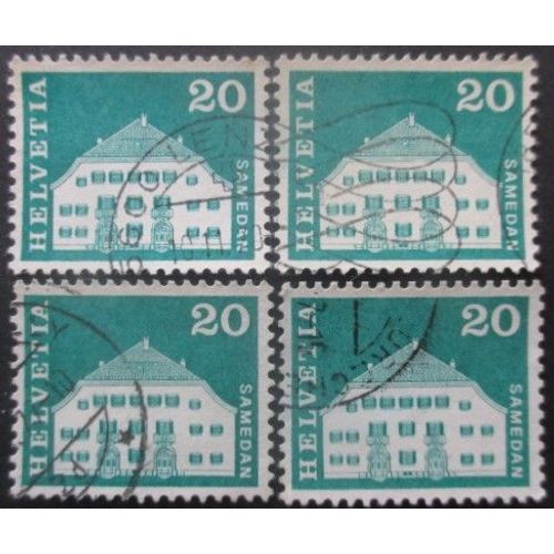 Suisse N°818 X 4 Oblitéré