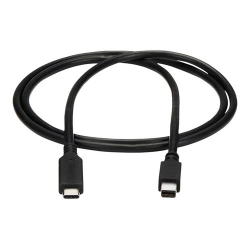 StarTech.com Câble adaptateur USB-C vers Mini DisplayPort 4K 60 Hz de 1 m - Câble DisplayPort - 24 pin USB-C (M) pour Mini DisplayPort (M) - USB 3.1 / Thunderbolt 3 / DisplayPort 1.2 - 1 m -...