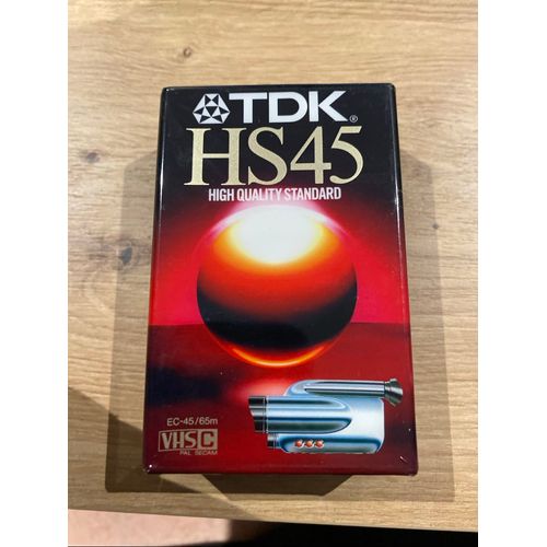 tdk hs 45 vhs c tapes