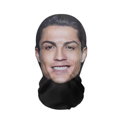 Masque Facial Complet En Maille Visuelle - Cosplay - Cristiano Ronaldo - Taille 38x24cm