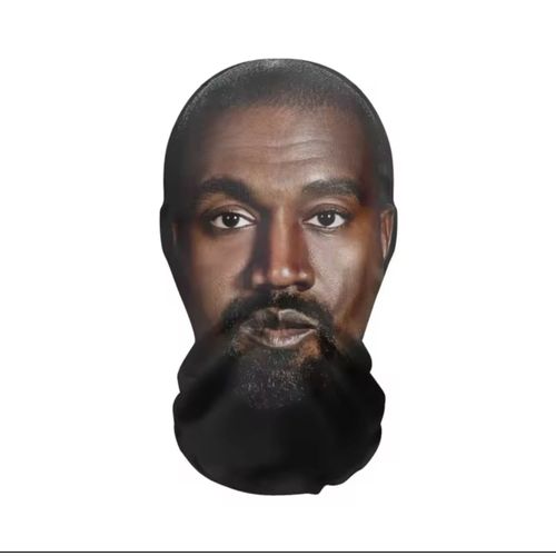 Masque Facial Complet En Maille Visuelle - Cosplay - Kanye West - Taille 38x24cm