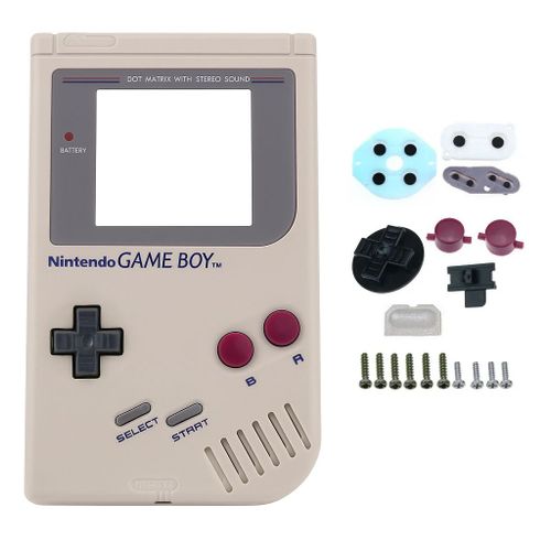 Nintendo Game Boy Dmg-01 Kit Pièces De Rechange (Coque + Boutons + Vis)