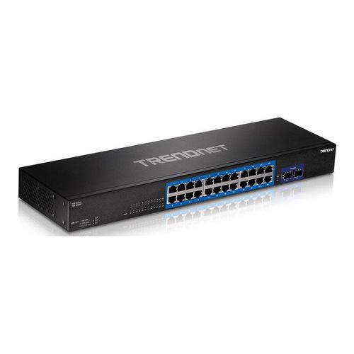 TRENDnet TEG 30262 - Commutateur - 24 x 10/100/1000 + 2 x 10 Gigabit SFP+ - Montable sur rack - Conformité TAA