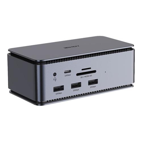 LINDY DST-Pro - Station d'accueil - pour ordinateur portable - USB-C - HDMI, DP, USB-C - GigE, 10 GigE