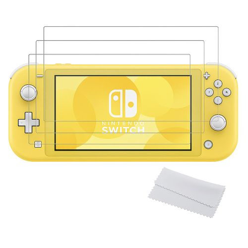 3 X Verre Trempé Pour Nintendo Switch Lite - Protection Écran Haute Résistance 9h + Lingette Microfibre - Anti-Rayures, Anti-Traces - Straße Game
