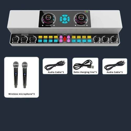 Bgn-Y6001 Haut-Parleur Bluetooth Carte Son Karaoké Sans Fil Intégré Intérieur Et Extérieur Danse Carrée Haut-Parleur Universel Haute Puissance - Type Set 1