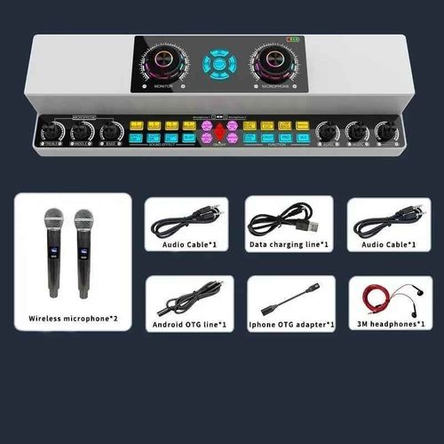 Bgn-Y6001 Haut-Parleur Bluetooth Carte Son Karaoké Sans Fil Intégré Intérieur Et Extérieur Danse Carrée Haut-Parleur Universel Haute Puissance - Type Set 2