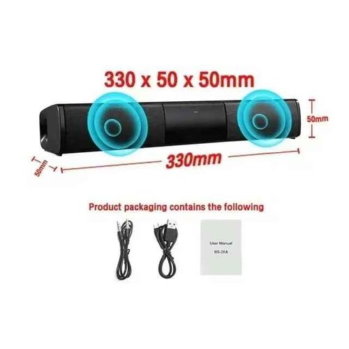 TV Bluetooth haut-parleur Super puissant Portable sans fil Surround stéréo barre de son Home cinéma boîte de son caisson de basses Radio FM USBTF - Type BS28A