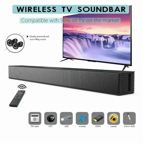 Haut-parleur de barre de son Bluetooth sans fil,cinéma maison filaire,budgétaire TV,système stéréo surround sans fil,haut-parleur super puissant - Type BS-18B