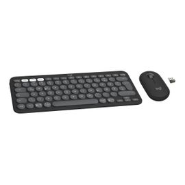 Logitech Pebble 2 Combo - Ensemble clavier et souris - sans fil - Bluetooth LE - blanc ton sur ton