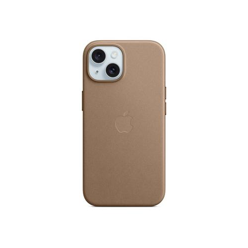 Apple - Coque De Protection Pour Téléphone Portable - Compatibilité Avec Magsafe - Microvolume, Tissu Fin - Taupe - Pour Iphone 15