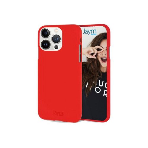 Jaym Soft Feeling Premium - Coque De Protection Pour Téléphone Portable - Silicone, Polyuréthanne Thermoplastique (Tpu) - Rouge - Pour Apple Iphone 15 Pro