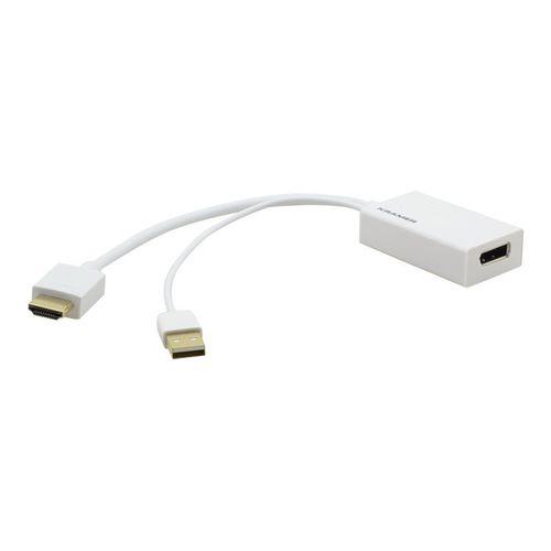 Kramer ADC-HM/DPF - Adaptateur vidéo - DisplayPort femelle pour HDMI, USB (alimentation uniquement) mâle - support 4K
