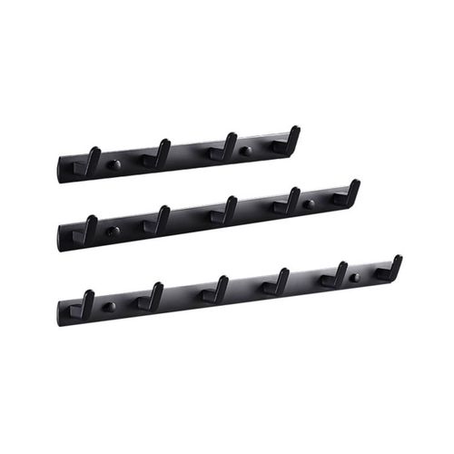 Porte-Cl¿¿S pour Mur, Crochets Muraux Noirs pour D¿¿Coration Murale Suspendue, Convient pour Bureau Couloir Foyer Cuisine Salle de Bain-C