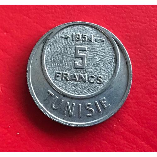 5 Francs - Muhammad Al-Amin - 1954 - Tunisie