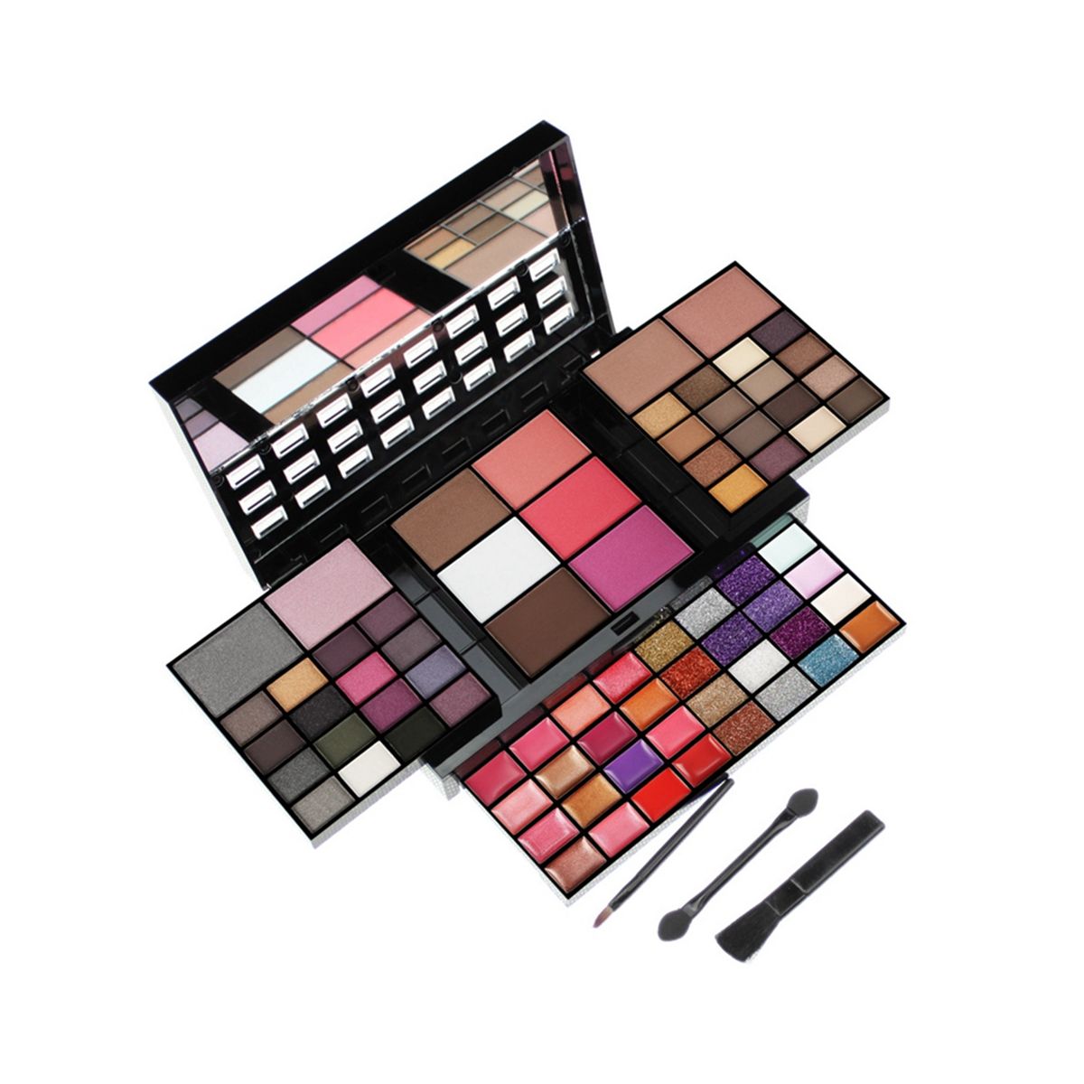 74 Color Eye Shadow Lip Gloss Combination Makeup Set Eye Sha... - 2