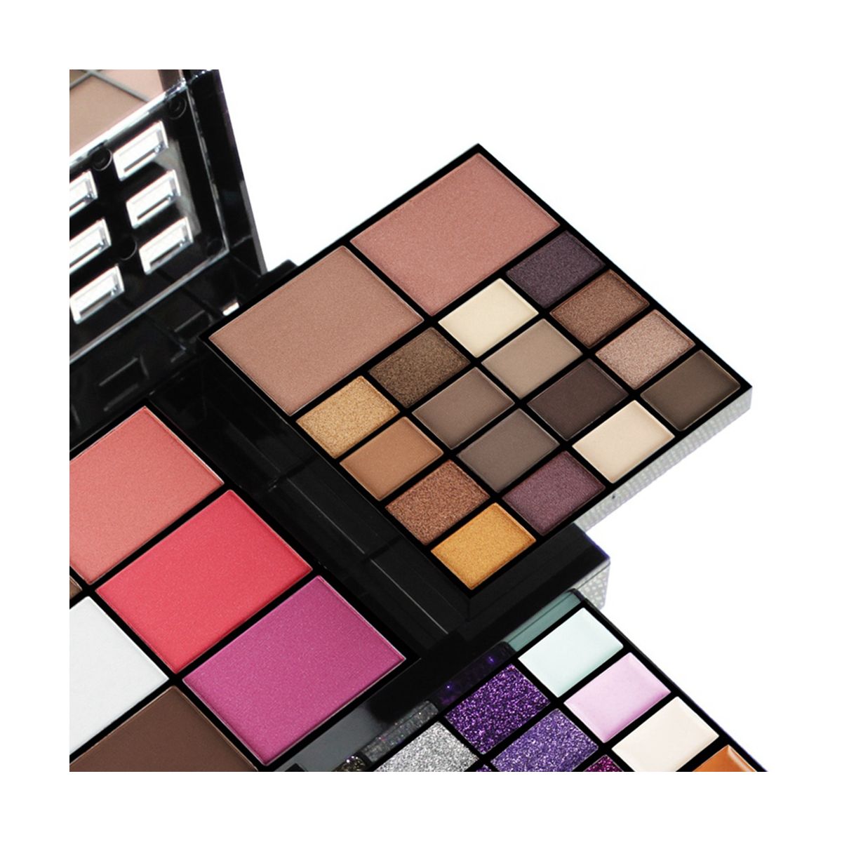 74 Color Eye Shadow Lip Gloss Combination Makeup Set Eye Sha... - 3