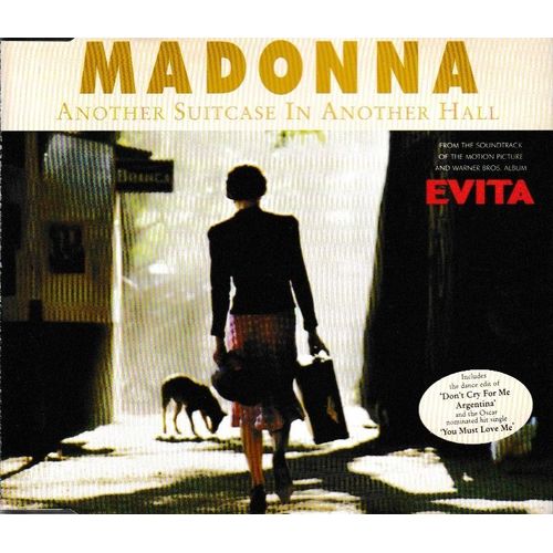 Madonna Another Suitcase In Another Hall & Don T Cry For Me Argentina & You Must Love Me 1cd Maxi 4 Titres (P)1996®Cinergi ©®Hollywood Pictures ®Warner Bros 1ère Version Cd Rare Épuisé Jewel Case Slim