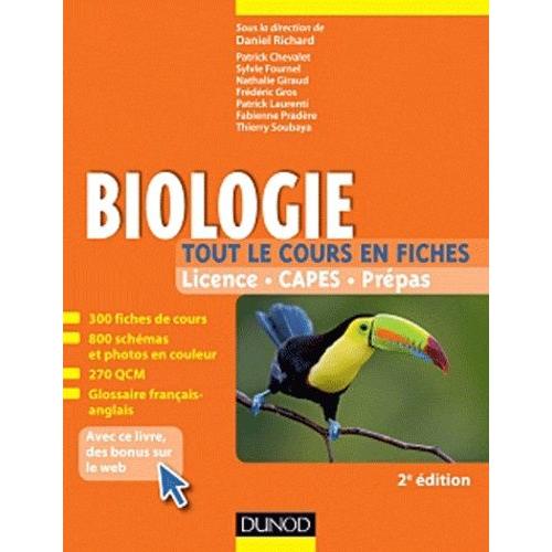 Biologie Licence Capes Prépas - Tout Le Cours En Fiches