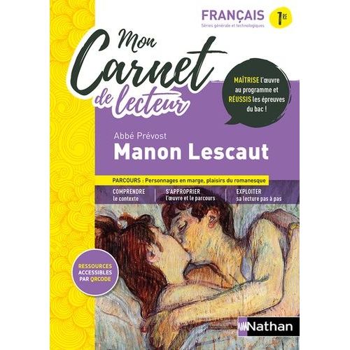 Mon Carnet De Lecteur Français 1re - Manon Lescaut, Abbé Prévost