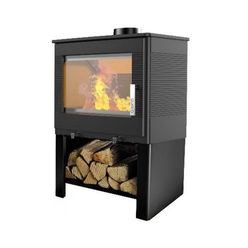 Supra - Poêle à bois fonte étanche 8.7kw, odélya bûcher, noir FR9016150B