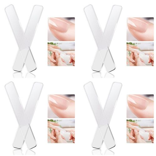 4x Verre ¿¿ Ongles- ¿¿ Ongles En Verre Nano Ongles En Cristal Polisseur Polisseur Pour Les Ongles Naturels Les Ongles 