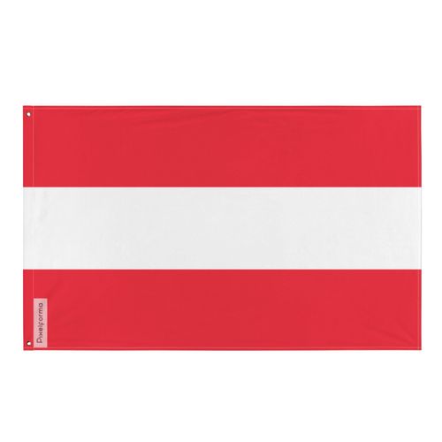 Drapeau de l'Autriche en plusieurs tailles 100 % polyester Imprimer avec Double ourlet - 90x150cm / 2. 2 ¿illets à gauche