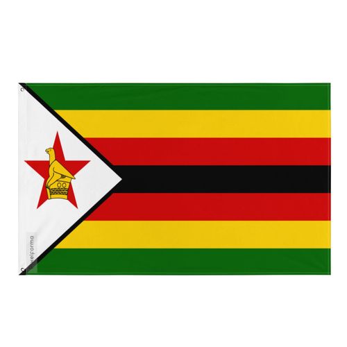 Drapeau du Zimbabwe en polyester 90x150cm