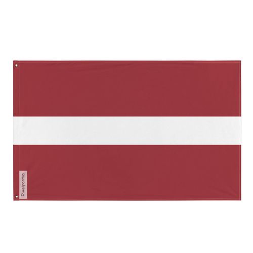 Drapeau de la Lettonie en plusieurs tailles 100 % polyester Imprimer avec Double ourlet - 90x150cm / 2. 2 ¿illets à gauche