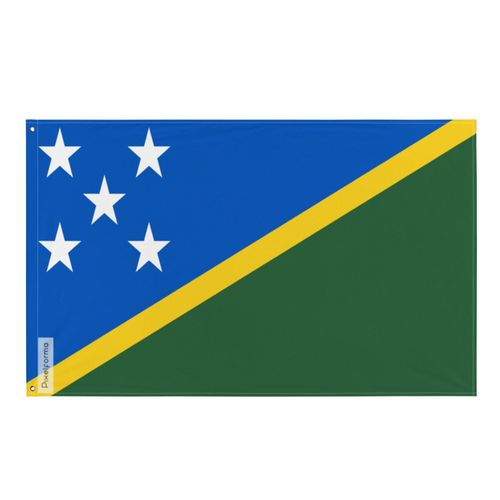 Drapeau des Salomon en plusieurs tailles 100 % polyester Imprimer avec Double ourlet - 90x150cm / 2. 2 ¿illets à gauche