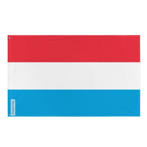 Drapeau du Luxembourg en plusieurs tailles 100 % polyester Imprimer avec Double ourlet - 90x150cm / 2. 2 ¿illets à gauche