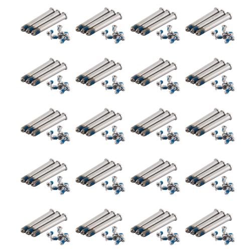 20X pour Apple Macbook Pro 13 Pouces 15 Pouces 17 Pouces Vis de Couverture Arriere pour Macbook A1278 A1286 A1297 Pieces de Reparation D'Ordinateur Portable et Ordinateur Argente