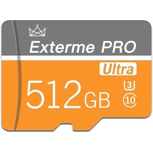 Carte Micro Sd 512 Go Avec Adaptateur Sd Haute Vitesse Classe 10 Pour Smartphone Android, Tachographie, Tablette Et Drone[SDC631015]