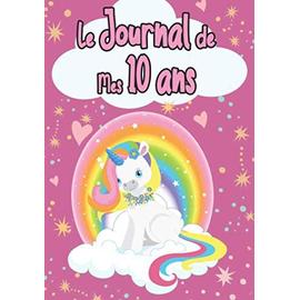 j'ai 7 ans et je suis une fille magique: carnet intime licorne kawaii, cadeau anniversaire fille 7 ans, journal intime unicorn, carnet secret pour  écrire,dessiner et colorier
