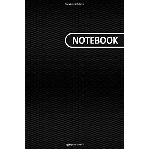 Notebook: 6x9 Medium Size Black Notebook Journal For Taking Notes, Traveling And Writing. Ruled/Lined Pages, Hard Cover With Matte Finish, 124 Pages