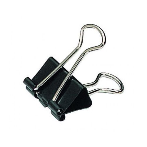 Boîte De 12 Pinces À Clips - 51mm - Noir - Métal