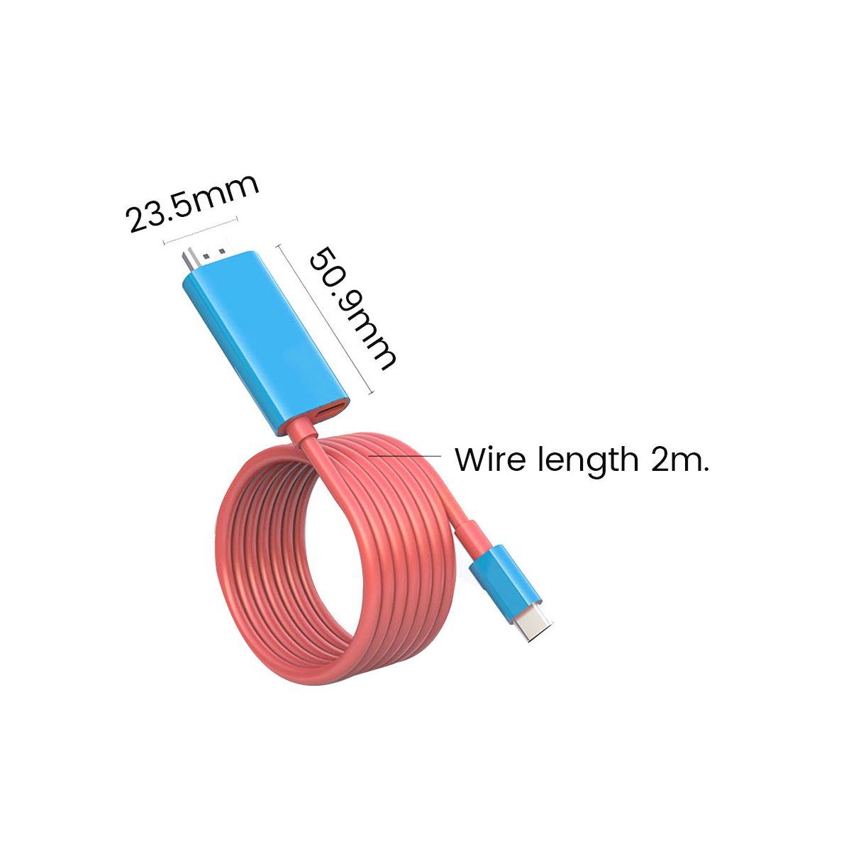 Pour Commutateur C?ble Adaptateur Type C Vers C?ble Compatib... - 4