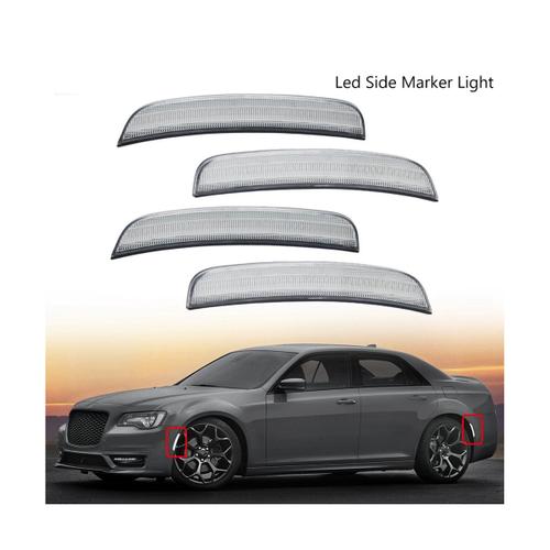 Car Side Marker Repeater Light Dynamic Wheel Archs Turn Signal Indicator Pour 300 300c 2015-2021