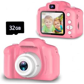 Mise à niveau de la caméra selfie pour enfants, cadeaux d'anniversaire pour  filles de 3 à 9 ans, caméras vidéo numériques HD pour tout-petits, jouet  portable pour fille de 3 4 5