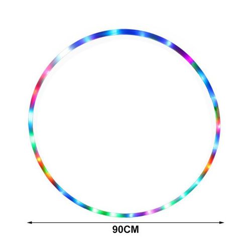 Cerceau De Sport Lumineux Led 60-90cm Pour Adultes Et Enfants,Multicolore,Poids Ample,Musculation,Fitness,Cerceaux De Sport À Éclairage Multiple - Type 90cm-35.4in