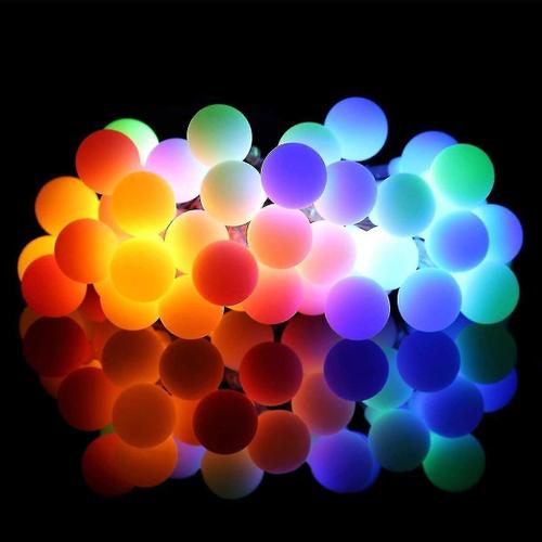 Guirlande lumineuse sphérique, petites boules de 6 m 40 LED, éclairage de  décoration intérieure et extérieure alimenté par batterie, pour la  maison/chambre/jardin/balcon/fête/No?l